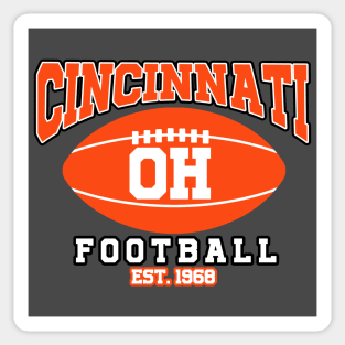 Cincinnati Football Team Sticker